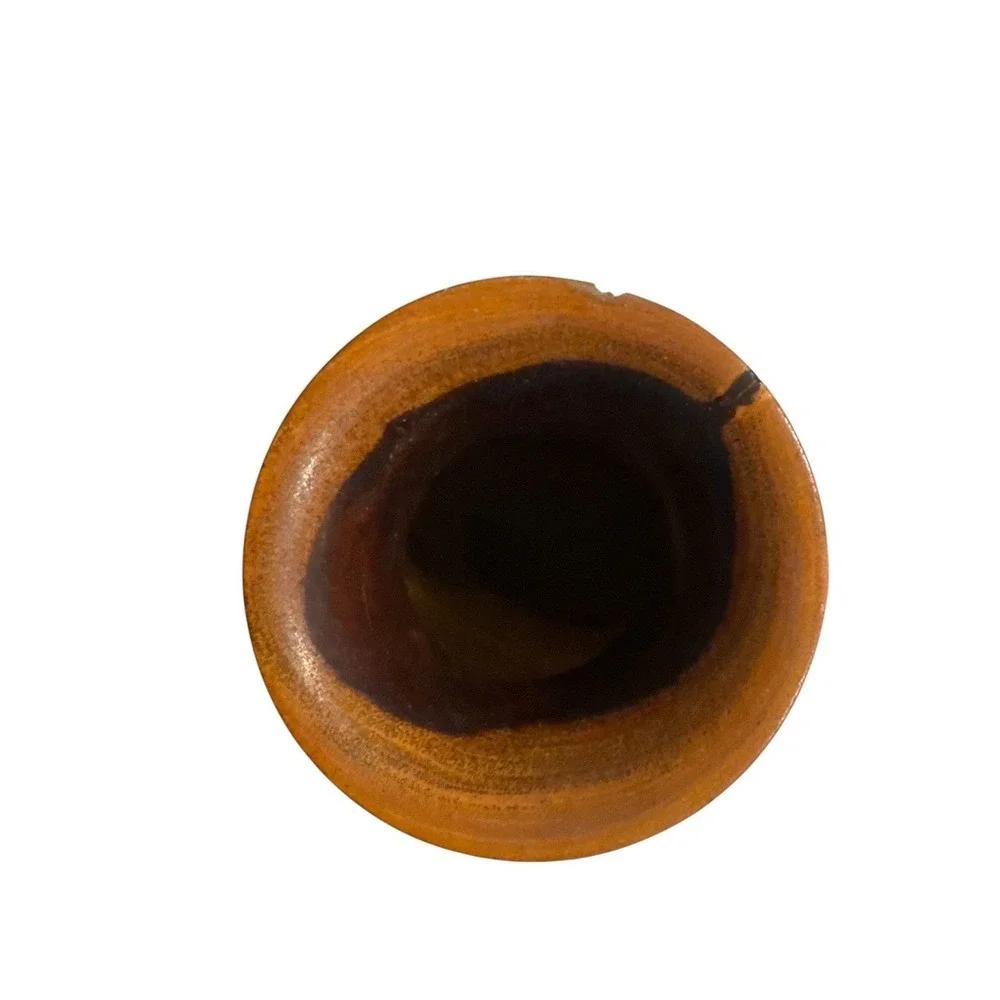 Hand‎ Turned Wooden Vase 6.75 inches Tall 3